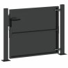 Porte de Jardin Noir 105 x 100 cm Acier peint par poudre 