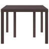 Table de jardin Marron 150x100x73 cm Poly Rattan 