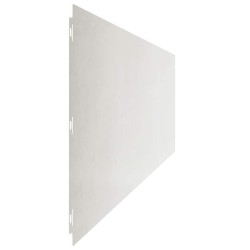 Bordures de pelouse 10 pcs 25x103 cm acier inoxydable 