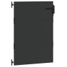 Porte de Jardin Noir 105 x 150 cm Acier peint par poudre 