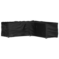 Housse de salon de jardin en forme de L 16 œillets 285x285x90cm 