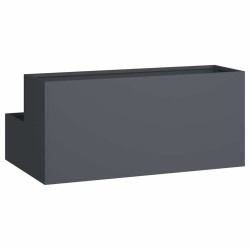 Jardinière de jardin 2 niveaux 100x60x45 cm Anthracite Plastique 