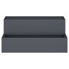 Jardinière de jardin 2 niveaux 100x60x45 cm Anthracite Plastique 
