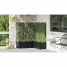jardinière avec treillis 5 pcs noir 120x120x143 cm 