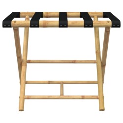 Porte-bagages pliant 62x42x50,5 cm bambou 
