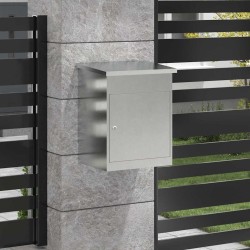 Boîte de dépôt de colis Noir 44 x 35 x 59 cm Acier inoxydable 