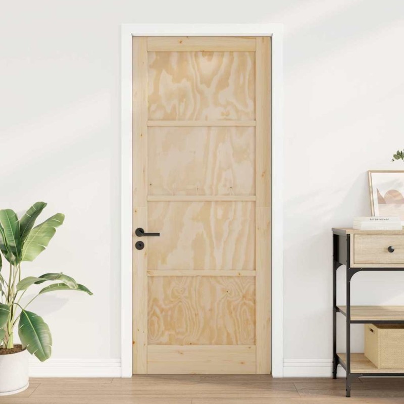 Porte Intérieure 'ORKDAL'86x211x4 cm Bois Solide en Pin 