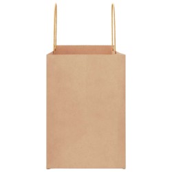 Sacs en papier 50 pcs avec poignées marron 32x17x25 cm 