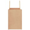 Sacs en papier 50 pcs avec poignées marron 32x17x25 cm 
