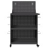 Chariot à outils Noir 65 x 35 x 111 cm Acier peint par poudre 