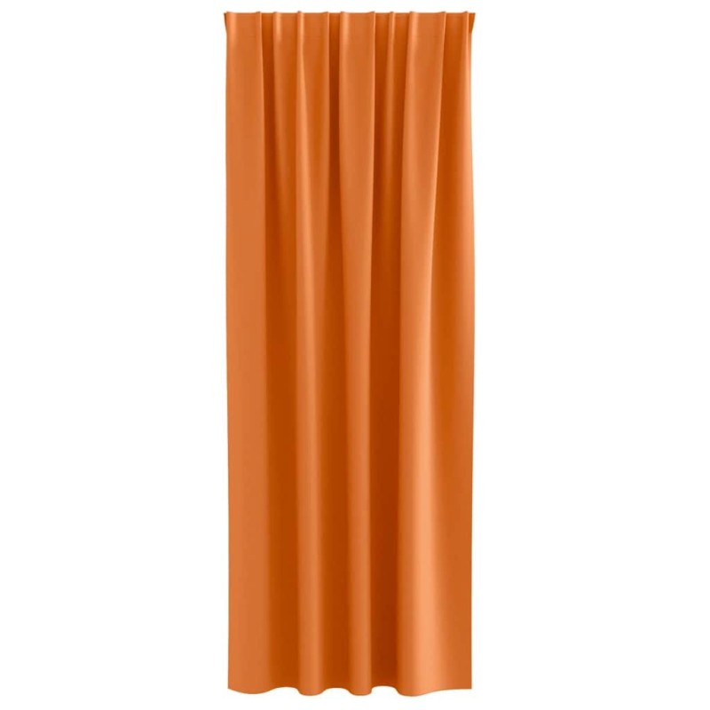 Rideaux 2 pcs Orange vif 225 x 140 cm Polyester 