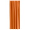 Rideaux 2 pcs Orange vif 225 x 140 cm Polyester 