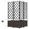 Jardinières de jardin 1 pc Marron 80 x 80 x 142 cm Plastique 