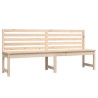 Banc de jardin 201,5 cm bois massif de pin 