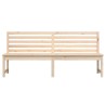 Banc de jardin 201,5 cm bois massif de pin 