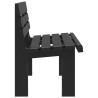 Banc de jardin anthracite 110x52x71 cm polypropylène 