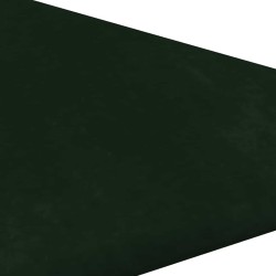 Panneaux muraux 12 pcs Vert foncé 30x30 cm Velours 0,54 m² 