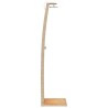 Douche d'extérieur beige 55x60x224cm résine tressée bois acacia 