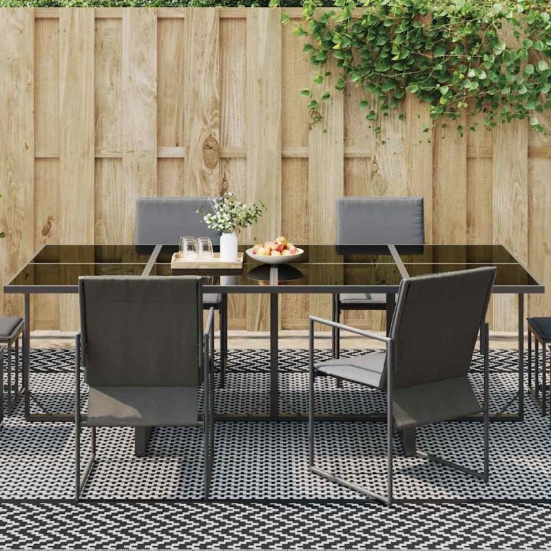 Tapis d'extérieur 'ARAKIL'Noir et Gris 300x600 cm PP 