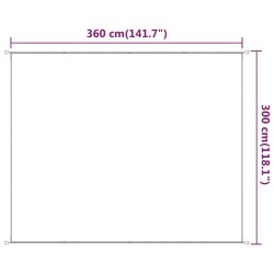 Auvent vertical Vert clair 300x360 cm Tissu oxford 