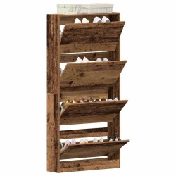 Armoire à chaussures Bois ancien Bois d'ingénierie 