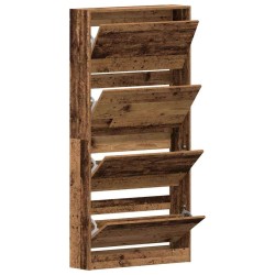 Armoire à chaussures Bois ancien Bois d'ingénierie 