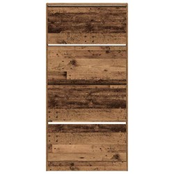 Armoire à chaussures Bois ancien Bois d'ingénierie 