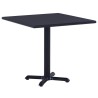Table de jardin Noir 80x80x75 cm 