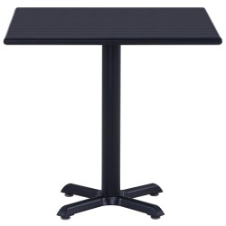 Table de jardin Noir 80x80x75 cm 