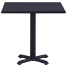 Table de jardin Noir 80x80x75 cm 
