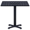 Table de jardin Noir 80x80x75 cm 