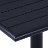 Table de jardin Noir 80x80x75 cm 