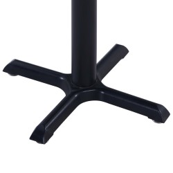 Table de jardin Noir 80x80x75 cm 