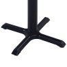 Table de jardin Noir 80x80x75 cm 