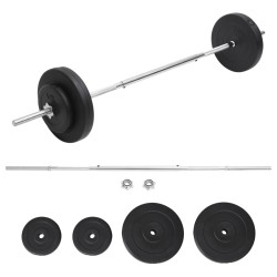 Ensemble d'haltères avec plaques 30 kg 