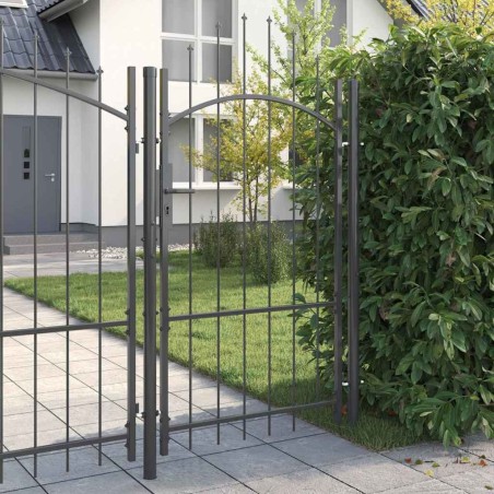 Porte de Jardin Gris 170 x 100 cm 100 x 175 cm Acier 