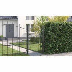 Porte de Jardin Gris 170 x 100 cm 100 x 175 cm Acier 