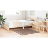 Tapis shaggy haute pile marron 120x120 cm en PP 