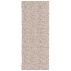 Tapis shaggy PAMPLONA poils longs moderne beige 80x200 cm 