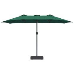 Parasol de jardin Vert 385 x 209 x 244 cm tissu 