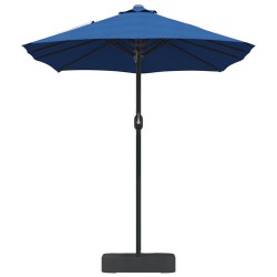 Parasol de jardin Bleu 385 x 209 x 244 cm tissu 