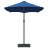 Parasol de jardin Bleu 385 x 209 x 244 cm tissu 