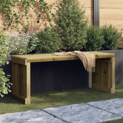 Banc de jardin extensible 212,5x40,5x45 cm bois de pin imprégné 