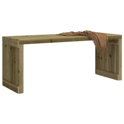 Banc de jardin extensible 212,5x40,5x45 cm bois de pin imprégné 