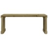 Banc de jardin extensible 212,5x40,5x45 cm bois de pin imprégné 