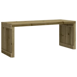 Banc de jardin extensible 212,5x40,5x45 cm bois de pin imprégné 