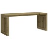 Banc de jardin extensible 212,5x40,5x45 cm bois de pin imprégné 