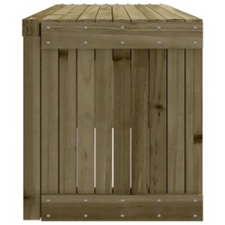 Banc de jardin extensible 212,5x40,5x45 cm bois de pin imprégné 