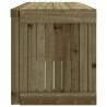Banc de jardin extensible 212,5x40,5x45 cm bois de pin imprégné 