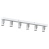 Spotlight plafond 6 voies réglables blanc E27 